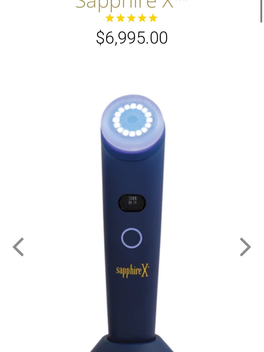 Brand NEW medical grade Sapphire X Blue Facial Device